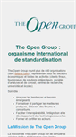 Mobile Screenshot of opengroup.fr